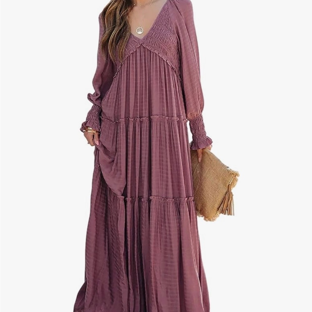 Chic Plum Maxi Dress